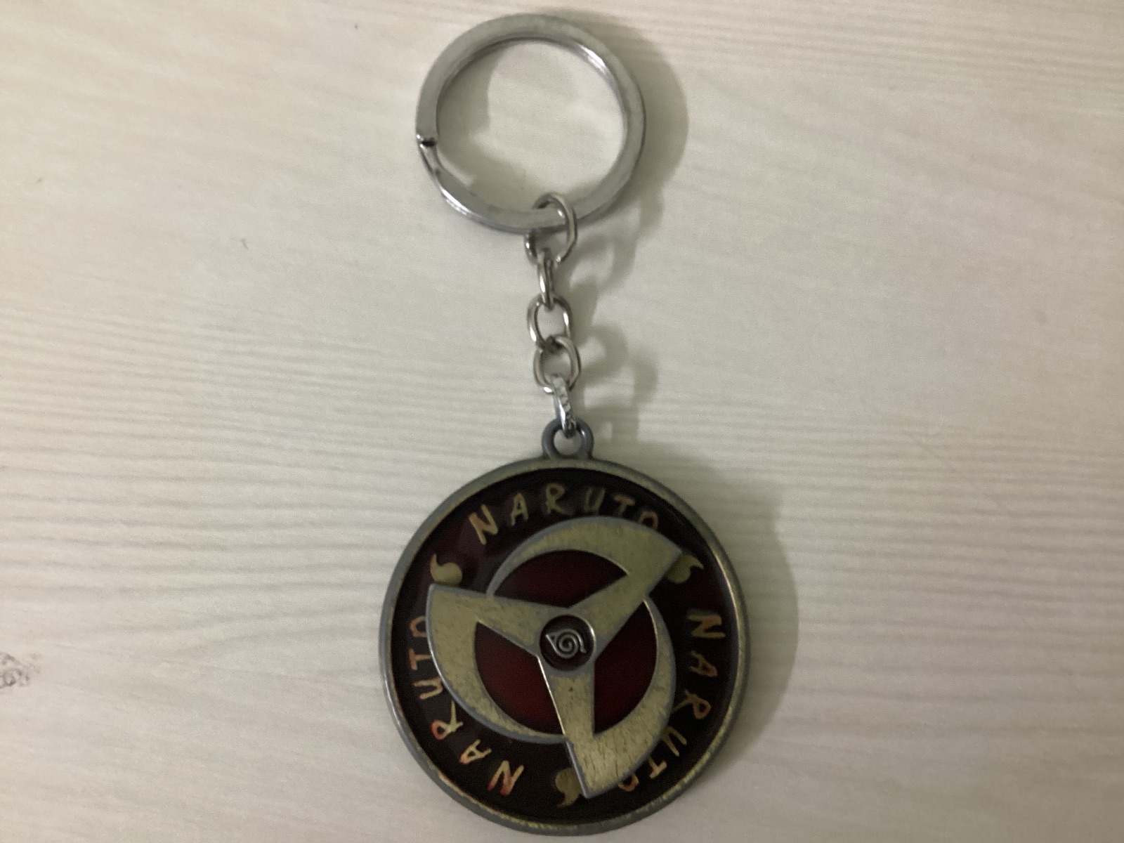 Naruto fidget spinner keychain